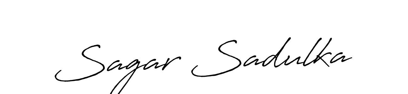 Here are the top 10 professional signature styles for the name Sagar Sadulka. These are the best autograph styles you can use for your name. Sagar Sadulka signature style 7 images and pictures png