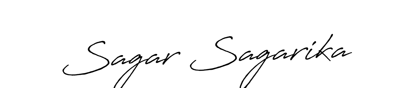 Also we have Sagar Sagarika name is the best signature style. Create professional handwritten signature collection using Antro_Vectra_Bolder autograph style. Sagar Sagarika signature style 7 images and pictures png