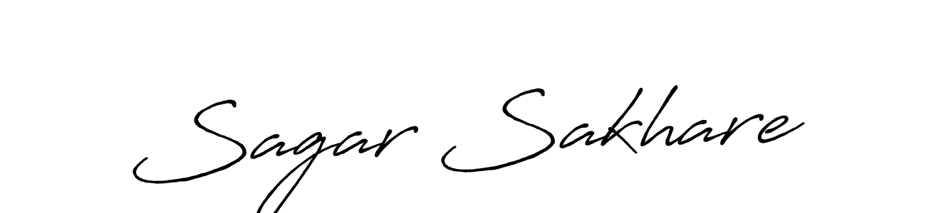 Create a beautiful signature design for name Sagar Sakhare. With this signature (Antro_Vectra_Bolder) fonts, you can make a handwritten signature for free. Sagar Sakhare signature style 7 images and pictures png