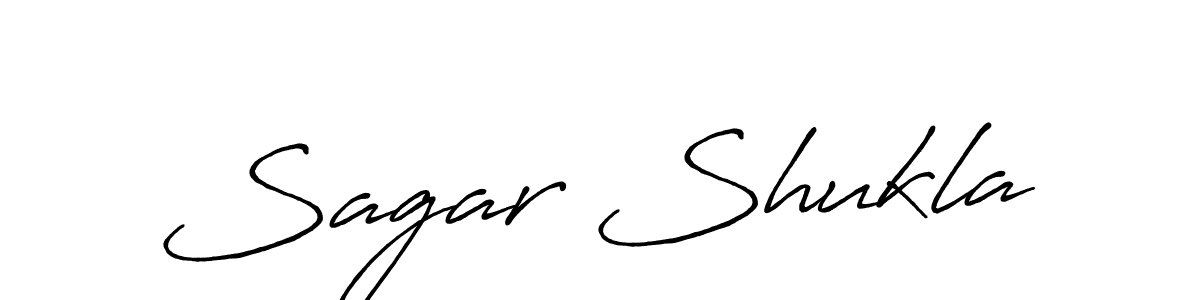 Sagar Shukla stylish signature style. Best Handwritten Sign (Antro_Vectra_Bolder) for my name. Handwritten Signature Collection Ideas for my name Sagar Shukla. Sagar Shukla signature style 7 images and pictures png