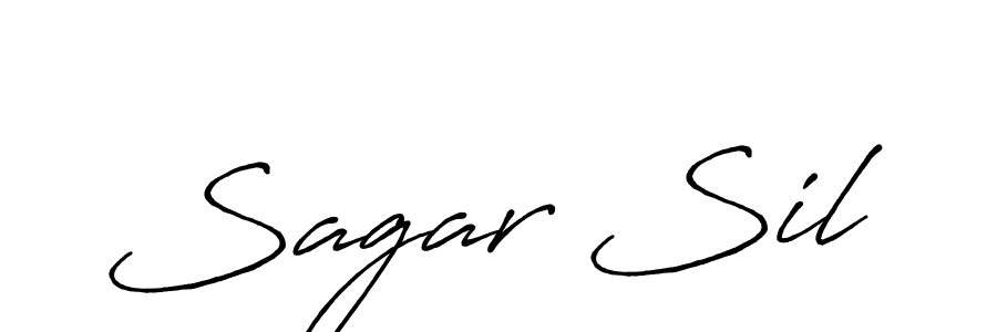 Design your own signature with our free online signature maker. With this signature software, you can create a handwritten (Antro_Vectra_Bolder) signature for name Sagar Sil. Sagar Sil signature style 7 images and pictures png