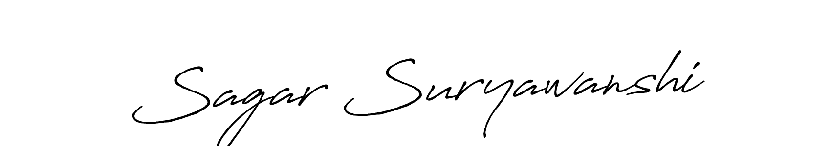 Sagar Suryawanshi stylish signature style. Best Handwritten Sign (Antro_Vectra_Bolder) for my name. Handwritten Signature Collection Ideas for my name Sagar Suryawanshi. Sagar Suryawanshi signature style 7 images and pictures png