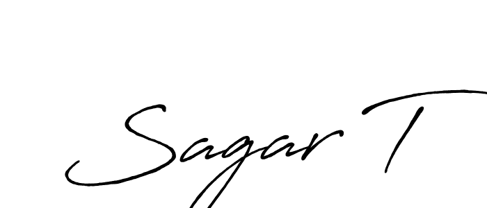 Best and Professional Signature Style for Sagar T. Antro_Vectra_Bolder Best Signature Style Collection. Sagar T signature style 7 images and pictures png