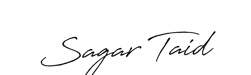 if you are searching for the best signature style for your name Sagar Taid. so please give up your signature search. here we have designed multiple signature styles  using Antro_Vectra_Bolder. Sagar Taid signature style 7 images and pictures png