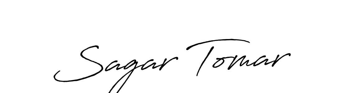 You should practise on your own different ways (Antro_Vectra_Bolder) to write your name (Sagar Tomar) in signature. don't let someone else do it for you. Sagar Tomar signature style 7 images and pictures png