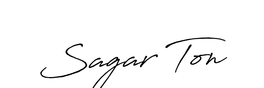 Best and Professional Signature Style for Sagar Ton. Antro_Vectra_Bolder Best Signature Style Collection. Sagar Ton signature style 7 images and pictures png