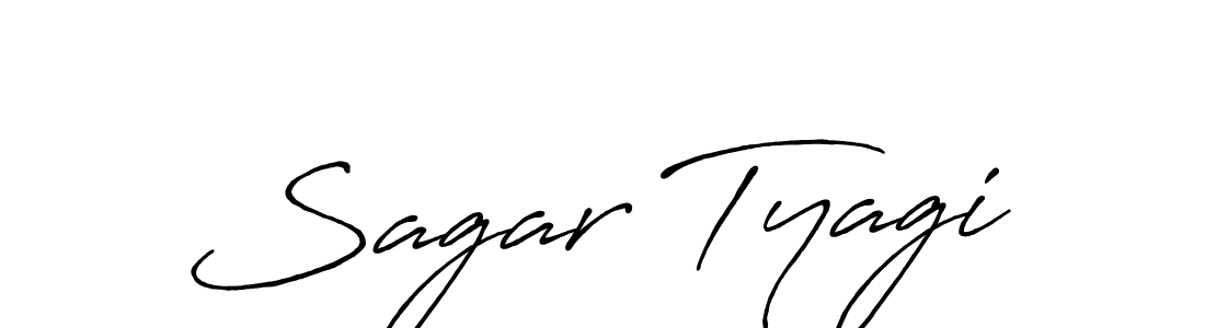 Create a beautiful signature design for name Sagar Tyagi. With this signature (Antro_Vectra_Bolder) fonts, you can make a handwritten signature for free. Sagar Tyagi signature style 7 images and pictures png