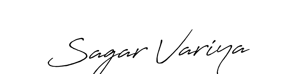 The best way (Antro_Vectra_Bolder) to make a short signature is to pick only two or three words in your name. The name Sagar Variya include a total of six letters. For converting this name. Sagar Variya signature style 7 images and pictures png