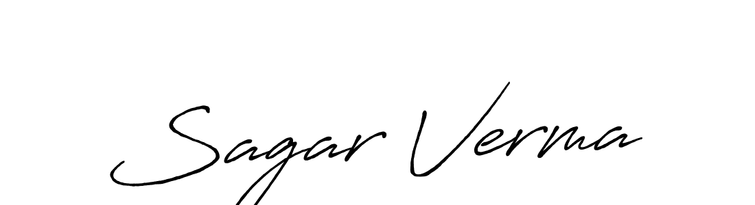 It looks lik you need a new signature style for name Sagar Verma. Design unique handwritten (Antro_Vectra_Bolder) signature with our free signature maker in just a few clicks. Sagar Verma signature style 7 images and pictures png