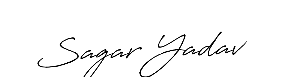 Similarly Antro_Vectra_Bolder is the best handwritten signature design. Signature creator online .You can use it as an online autograph creator for name Sagar Yadav. Sagar Yadav signature style 7 images and pictures png