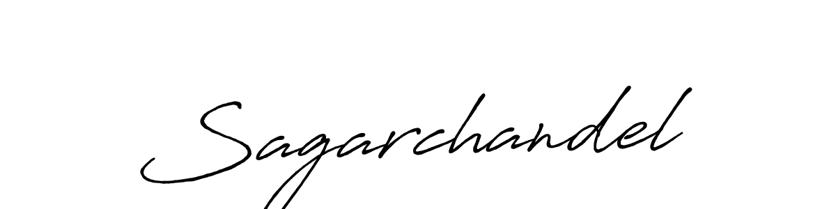 Create a beautiful signature design for name Sagarchandel. With this signature (Antro_Vectra_Bolder) fonts, you can make a handwritten signature for free. Sagarchandel signature style 7 images and pictures png