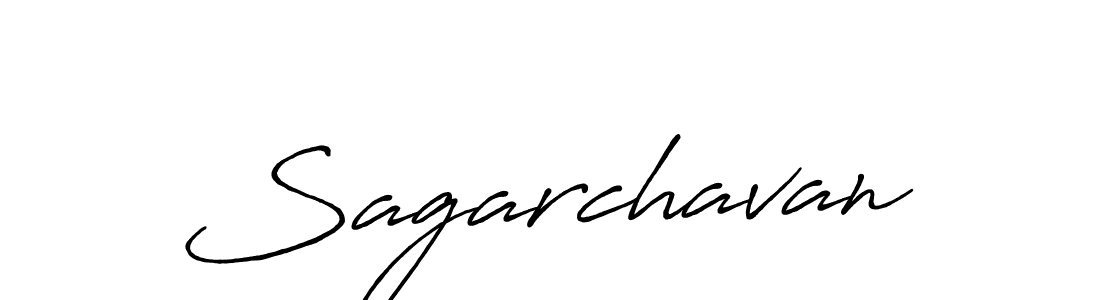 How to make Sagarchavan name signature. Use Antro_Vectra_Bolder style for creating short signs online. This is the latest handwritten sign. Sagarchavan signature style 7 images and pictures png