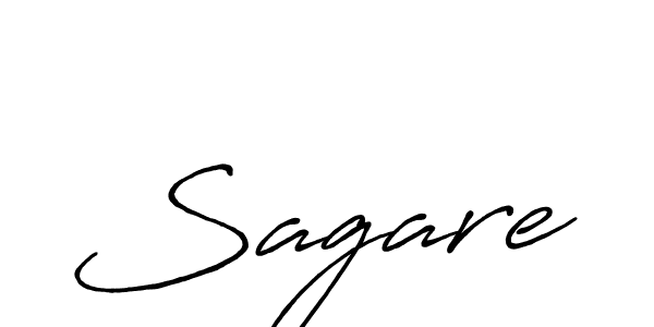 Make a beautiful signature design for name Sagare. With this signature (Antro_Vectra_Bolder) style, you can create a handwritten signature for free. Sagare signature style 7 images and pictures png