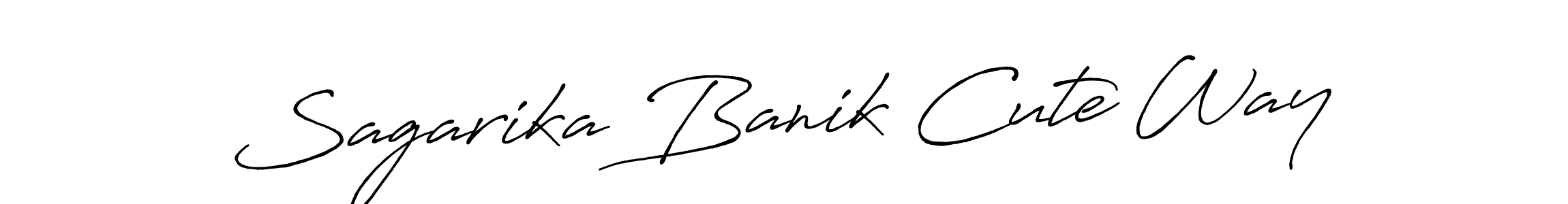 Make a beautiful signature design for name Sagarika Banik Cute Way. Use this online signature maker to create a handwritten signature for free. Sagarika Banik Cute Way signature style 7 images and pictures png