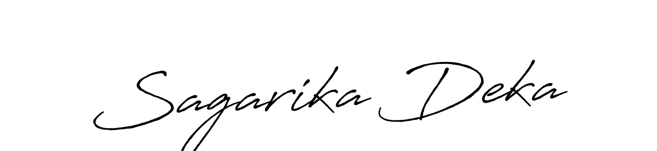 It looks lik you need a new signature style for name Sagarika Deka. Design unique handwritten (Antro_Vectra_Bolder) signature with our free signature maker in just a few clicks. Sagarika Deka signature style 7 images and pictures png