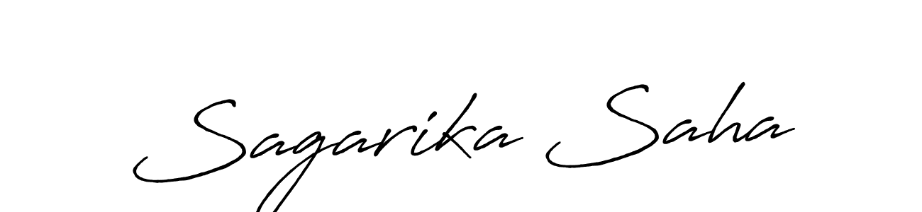 Make a beautiful signature design for name Sagarika Saha. With this signature (Antro_Vectra_Bolder) style, you can create a handwritten signature for free. Sagarika Saha signature style 7 images and pictures png