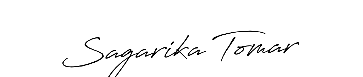Create a beautiful signature design for name Sagarika Tomar. With this signature (Antro_Vectra_Bolder) fonts, you can make a handwritten signature for free. Sagarika Tomar signature style 7 images and pictures png