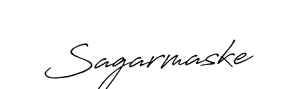 How to make Sagarmaske name signature. Use Antro_Vectra_Bolder style for creating short signs online. This is the latest handwritten sign. Sagarmaske signature style 7 images and pictures png