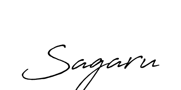 Make a beautiful signature design for name Sagaru. With this signature (Antro_Vectra_Bolder) style, you can create a handwritten signature for free. Sagaru signature style 7 images and pictures png