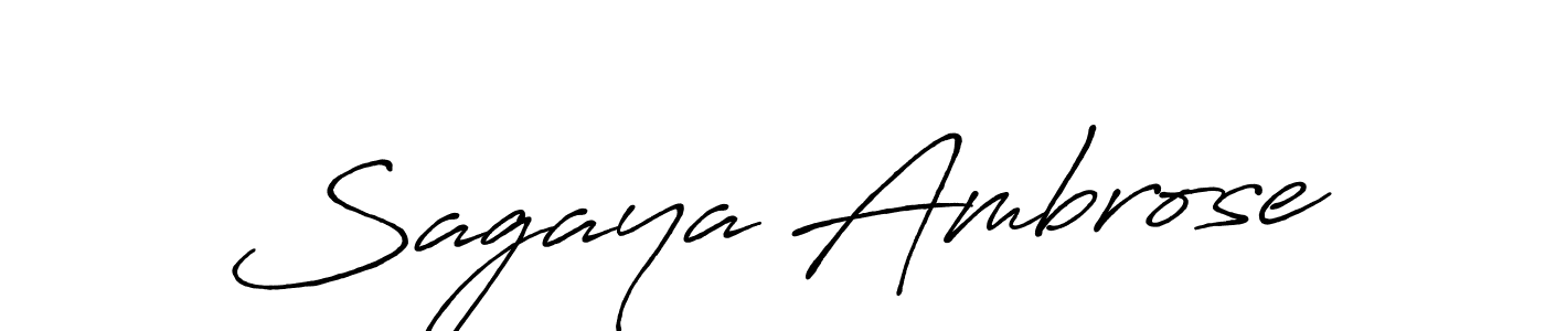 This is the best signature style for the Sagaya Ambrose name. Also you like these signature font (Antro_Vectra_Bolder). Mix name signature. Sagaya Ambrose signature style 7 images and pictures png