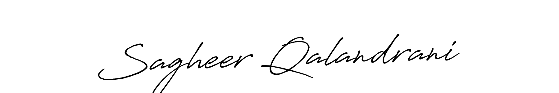 Also You can easily find your signature by using the search form. We will create Sagheer Qalandrani name handwritten signature images for you free of cost using Antro_Vectra_Bolder sign style. Sagheer Qalandrani signature style 7 images and pictures png