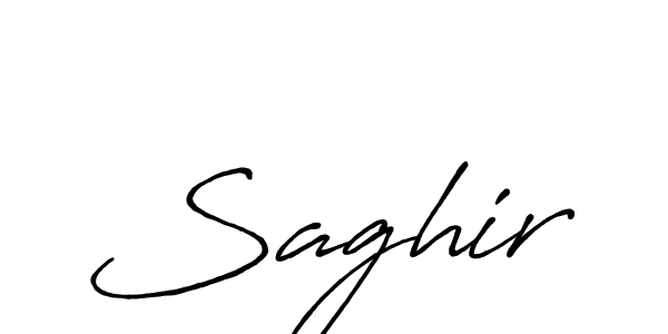 Use a signature maker to create a handwritten signature online. With this signature software, you can design (Antro_Vectra_Bolder) your own signature for name Saghir. Saghir signature style 7 images and pictures png