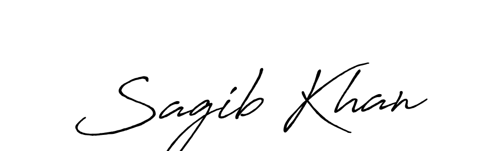 Antro_Vectra_Bolder is a professional signature style that is perfect for those who want to add a touch of class to their signature. It is also a great choice for those who want to make their signature more unique. Get Sagib Khan name to fancy signature for free. Sagib Khan signature style 7 images and pictures png