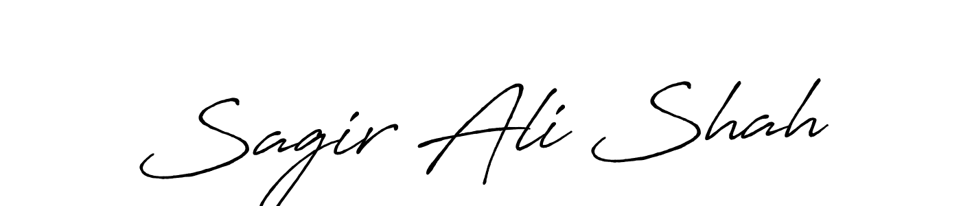 Also You can easily find your signature by using the search form. We will create Sagir Ali Shah name handwritten signature images for you free of cost using Antro_Vectra_Bolder sign style. Sagir Ali Shah signature style 7 images and pictures png