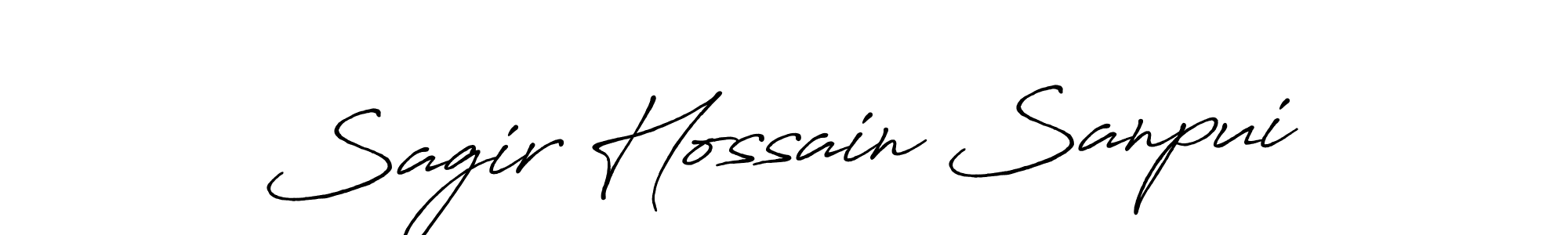Design your own signature with our free online signature maker. With this signature software, you can create a handwritten (Antro_Vectra_Bolder) signature for name Sagir Hossain Sanpui. Sagir Hossain Sanpui signature style 7 images and pictures png