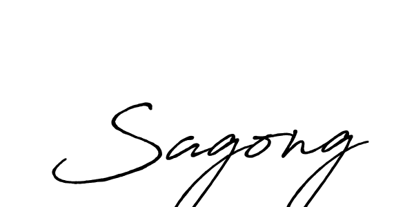 Sagong stylish signature style. Best Handwritten Sign (Antro_Vectra_Bolder) for my name. Handwritten Signature Collection Ideas for my name Sagong. Sagong signature style 7 images and pictures png