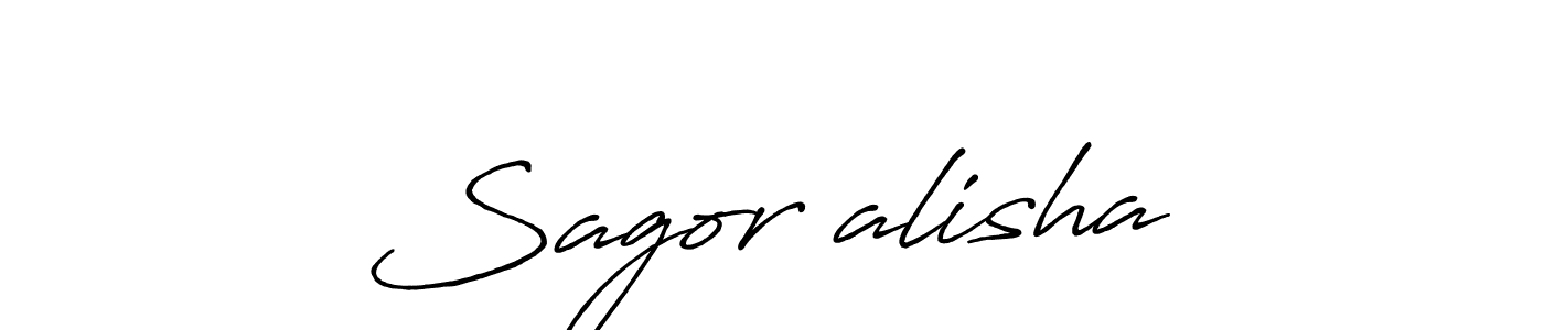 Make a beautiful signature design for name Sagor♡alisha. With this signature (Antro_Vectra_Bolder) style, you can create a handwritten signature for free. Sagor♡alisha signature style 7 images and pictures png