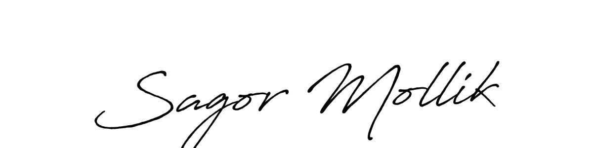 Use a signature maker to create a handwritten signature online. With this signature software, you can design (Antro_Vectra_Bolder) your own signature for name Sagor Mollik. Sagor Mollik signature style 7 images and pictures png