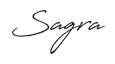A classic penmanship look for Sagra. The Antro_Vectra_Bolder font brings timeless elegance and confidence to every signed document. Sagra signature style 7 images and pictures png