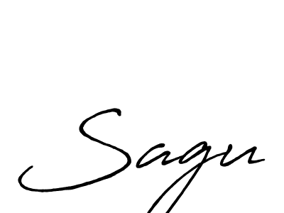 Also we have Sagu name is the best signature style. Create professional handwritten signature collection using Antro_Vectra_Bolder autograph style. Sagu signature style 7 images and pictures png