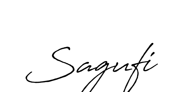 How to make Sagufi name signature. Use Antro_Vectra_Bolder style for creating short signs online. This is the latest handwritten sign. Sagufi signature style 7 images and pictures png