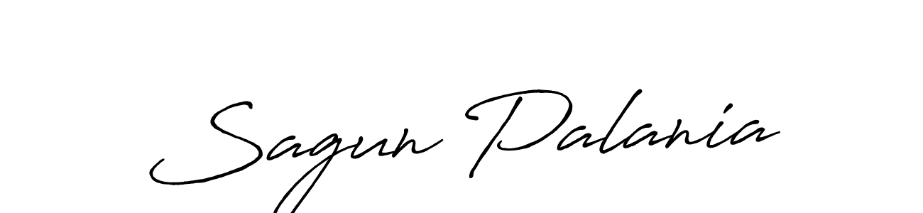 Design your own signature with our free online signature maker. With this signature software, you can create a handwritten (Antro_Vectra_Bolder) signature for name Sagun Palania. Sagun Palania signature style 7 images and pictures png