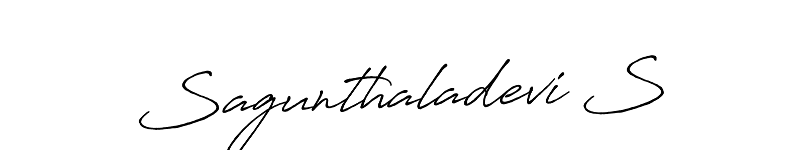 Similarly Antro_Vectra_Bolder is the best handwritten signature design. Signature creator online .You can use it as an online autograph creator for name Sagunthaladevi S. Sagunthaladevi S signature style 7 images and pictures png