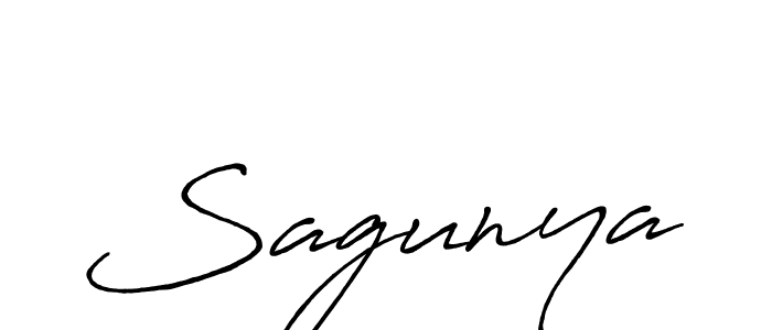 The best way (Antro_Vectra_Bolder) to make a short signature is to pick only two or three words in your name. The name Sagunya include a total of six letters. For converting this name. Sagunya signature style 7 images and pictures png