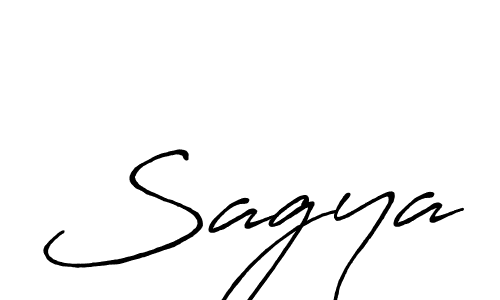 Also we have Sagya name is the best signature style. Create professional handwritten signature collection using Antro_Vectra_Bolder autograph style. Sagya signature style 7 images and pictures png
