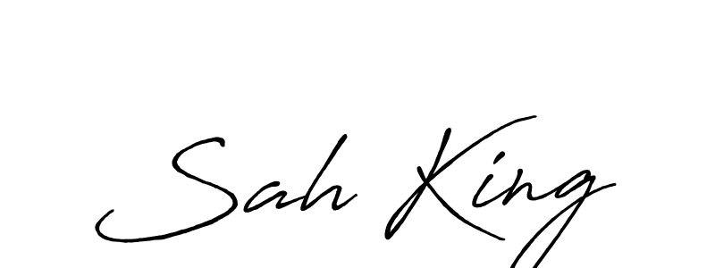 Make a beautiful signature design for name Sah King. Use this online signature maker to create a handwritten signature for free. Sah King signature style 7 images and pictures png