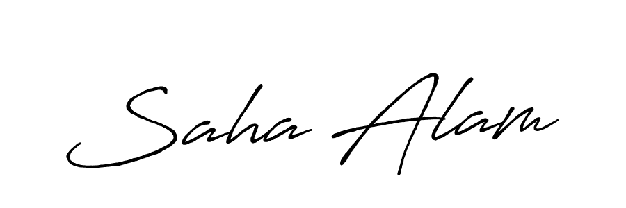 This is the best signature style for the Saha Alam name. Also you like these signature font (Antro_Vectra_Bolder). Mix name signature. Saha Alam signature style 7 images and pictures png