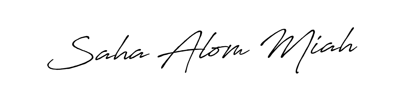 This is the best signature style for the Saha Alom Miah name. Also you like these signature font (Antro_Vectra_Bolder). Mix name signature. Saha Alom Miah signature style 7 images and pictures png