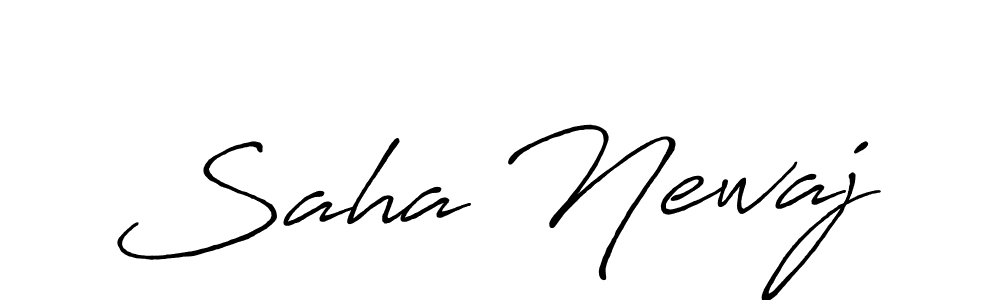 Make a beautiful signature design for name Saha Newaj. Use this online signature maker to create a handwritten signature for free. Saha Newaj signature style 7 images and pictures png