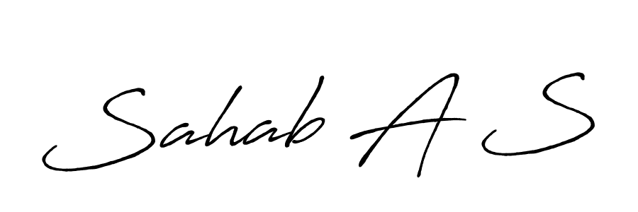 You should practise on your own different ways (Antro_Vectra_Bolder) to write your name (Sahab A S) in signature. don't let someone else do it for you. Sahab A S signature style 7 images and pictures png