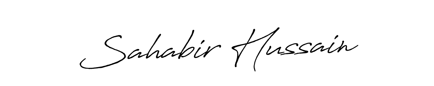Design your own signature with our free online signature maker. With this signature software, you can create a handwritten (Antro_Vectra_Bolder) signature for name Sahabir Hussain. Sahabir Hussain signature style 7 images and pictures png