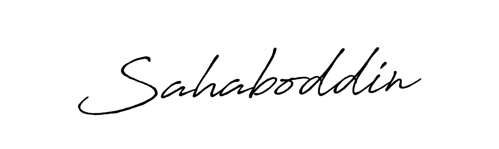 Create a beautiful signature design for name Sahaboddin. With this signature (Antro_Vectra_Bolder) fonts, you can make a handwritten signature for free. Sahaboddin signature style 7 images and pictures png