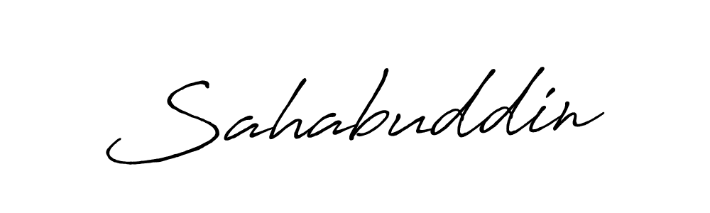 if you are searching for the best signature style for your name Sahabuddin. so please give up your signature search. here we have designed multiple signature styles  using Antro_Vectra_Bolder. Sahabuddin signature style 7 images and pictures png