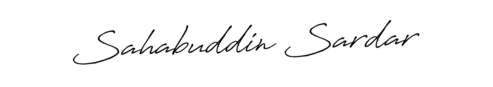 Also we have Sahabuddin Sardar name is the best signature style. Create professional handwritten signature collection using Antro_Vectra_Bolder autograph style. Sahabuddin Sardar signature style 7 images and pictures png