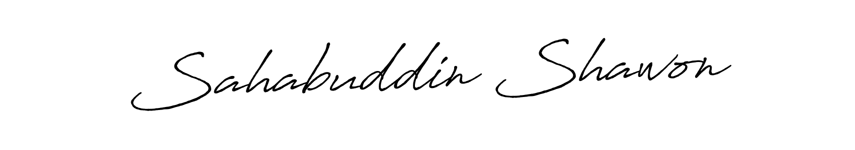 Make a short Sahabuddin Shawon signature style. Manage your documents anywhere anytime using Antro_Vectra_Bolder. Create and add eSignatures, submit forms, share and send files easily. Sahabuddin Shawon signature style 7 images and pictures png