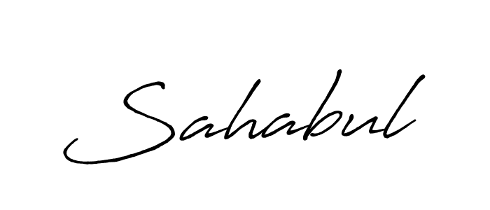 Make a beautiful signature design for name Sahabul. Use this online signature maker to create a handwritten signature for free. Sahabul signature style 7 images and pictures png